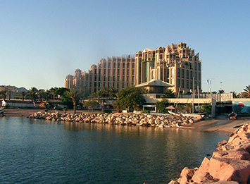 Queen of Sheba, Eilat, Israel. 
Facades Design: Ilya Lenda Architect.