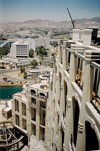 Queen of Sheba, Eilat, Israel. 
Facades Design: Ilya Lenda Architect.